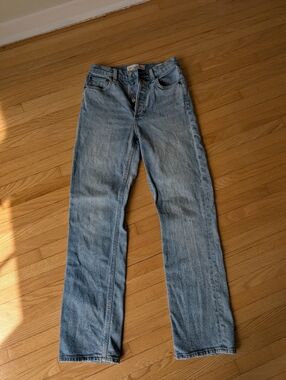 Aritzia Denim Forum The Arlo High Rise Straight Jeans 24 28L